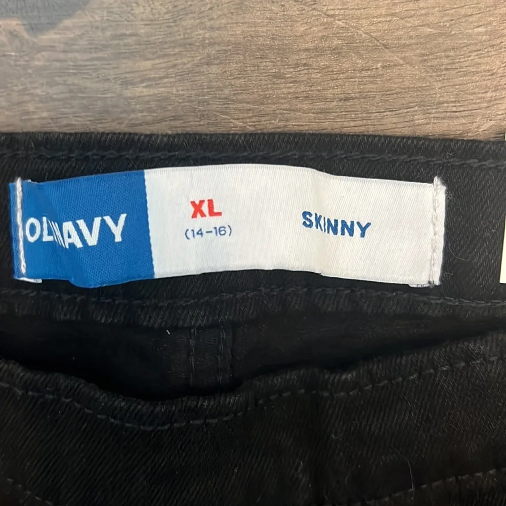 NWT Old Navy‎ Pull On Skinny Jeans Adjustable Waist Girls Size XL (14-16)